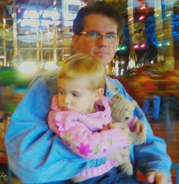 Payton and I at the carousel 