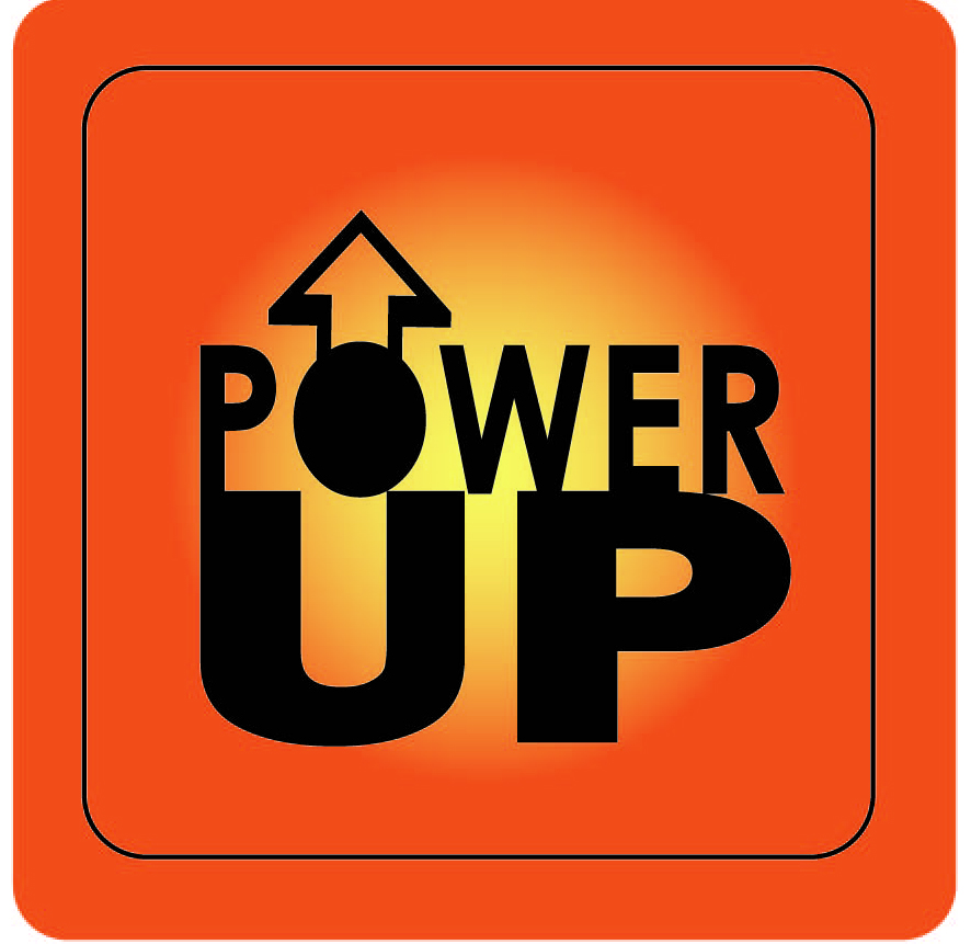 Media answer. Power up логотип. Power up наклейка. Power up. Power up logo.