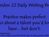 Writing Prompt Essay: Practice Makes Perfect