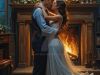 A fireplace romance 