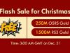 RSorder Xmas Flash Sale: Chance to Acquire Free RuneScape Gold on Dec.21
