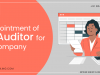 First Auditor: Process to Appoint the Auditor