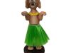 Dog in a hula skirt 