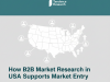 How B2B Market Research in USA Supports Market Entry