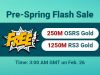 Pre-Spring Flash Sale: Free RuneScape Gold for Sale to Obtain on RSorder Feb. 26