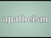 Apatheism