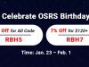 OSRS Birthday Celebration: Up to 7% Off Runescape 07 Gold & More to Take on RSorder
