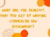 What Are the Benefits That You Get by Writing Commercial Law Assignment?