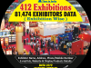 412 Exhibitions & 81,474 Exhibitors Directory, Database, Data (2019-2015) (In Excel Format)