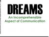 Dreams: An incomprehensible Aspect of Communication