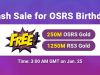 Happy to Trade RSorder Runescape 2007 Gold for FREE for OSRS Birthday on Jan 25