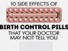 SIDE EFFECTS OF ORAL CONTRACEPTIVE PILLS IN PCOS