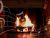 Yule log's dancing light 