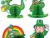 " THE  DRAGON AND  THE LEPRECHAUN WITH A POT OF GOLD"