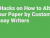 5 Hacks on How to Alter Your Paper by Custom Essay Writers