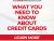 What Do You Need To Know Before Applying for A Credit Card?